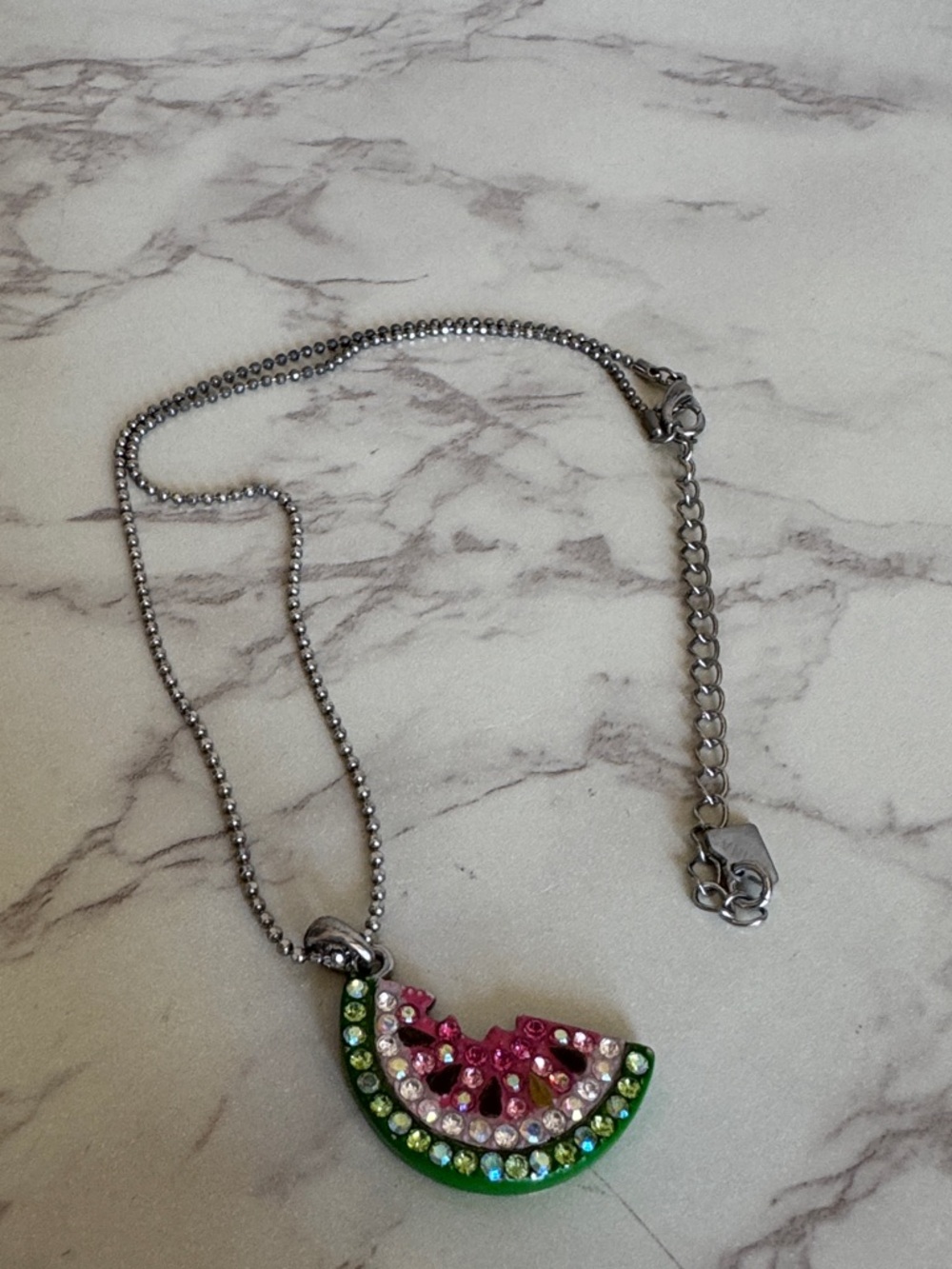 Watermelon Necklace by Cookie Lee - Picture 8 of 8